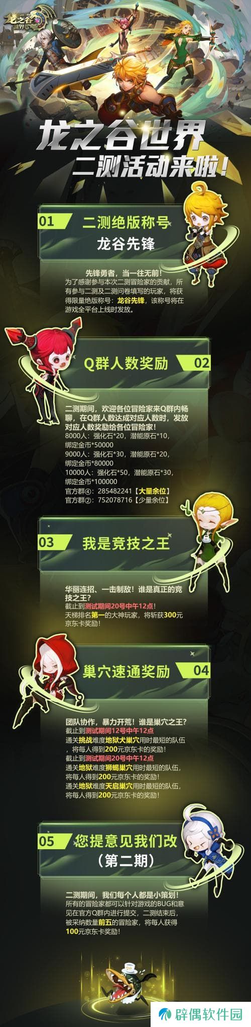 冒险家集结!《龙之谷世界》先锋二测明日开启